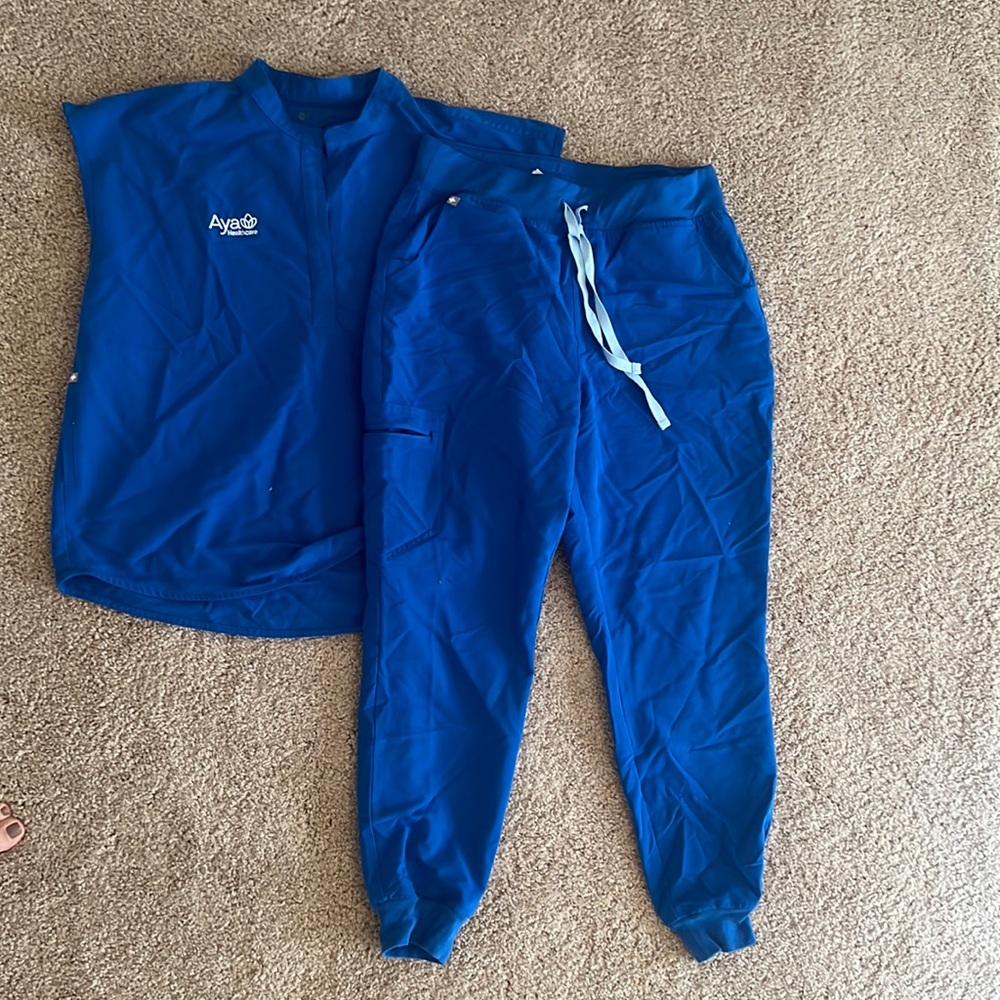 Figs Rafaela Jogger royal blue scrubs